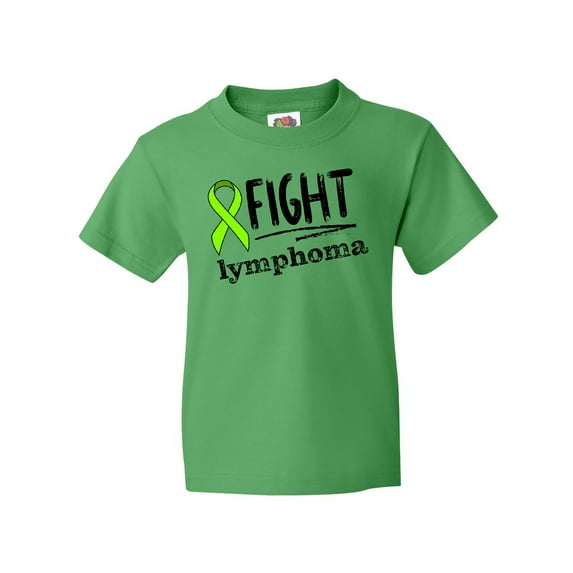 Inktastic Fight Lymphoma Lime Ribbon Youth T-Shirt