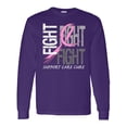 thumbnail image 1 of Inktastic Fight Support, Care, Cure Breast Cancer Awareness Long Sleeve T-Shirt, 1 of 5