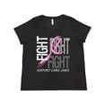 thumbnail image 1 of Inktastic Fight- Support, Care, Cure- Breast Cancer Awareness Women's Plus Size T-Shirt, 1 of 5