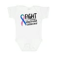 thumbnail image 1 of Inktastic Fight Thyroid Cancer Pink, Blue, Teal Ribbon Boys or Girls Baby Bodysuit, 1 of 5