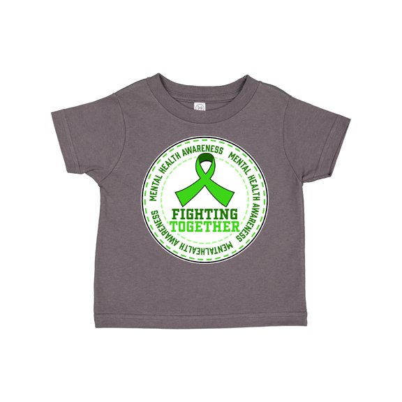 Inktastic Fighting Together- Mental Health Awareness Boys or Girls Toddler T-Shirt