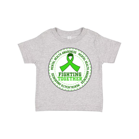 Inktastic Fighting Together- Mental Health Awareness Boys or Girls Toddler T-Shirt