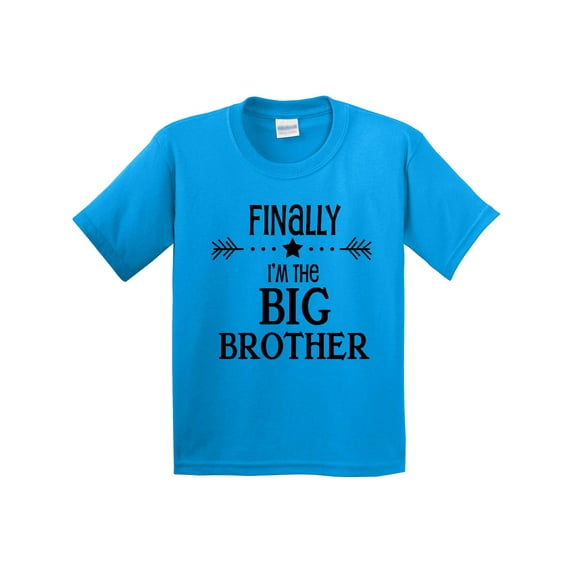 Inktastic Finally I'm the Big Brother Youth T-Shirt