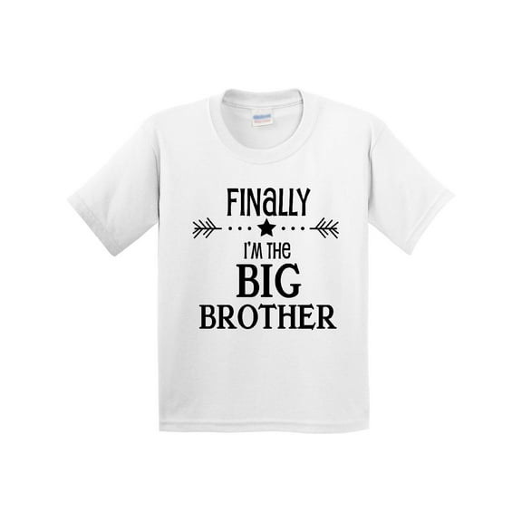 Inktastic Finally I'm the Big Brother Youth T-Shirt