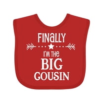 Inktastic Finally I'm the Big Cousin Boys or Girls Baby Bib