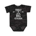 thumbnail image 1 of Inktastic Finally I'm the Big Cousin Boys or Girls Baby Bodysuit, 1 of 5