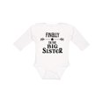 thumbnail image 1 of Inktastic Finally I'm the Big Sister Girls Long Sleeve Baby Bodysuit, 1 of 5