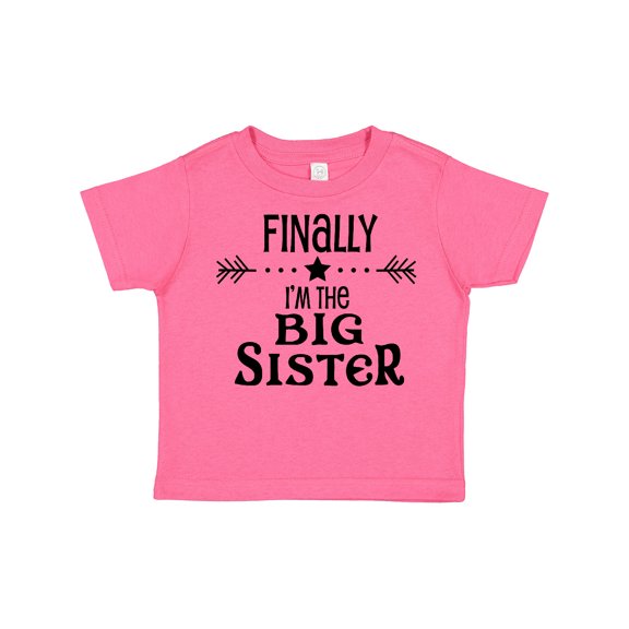 Inktastic Finally I'm the Big Sister Girls Toddler T-Shirt