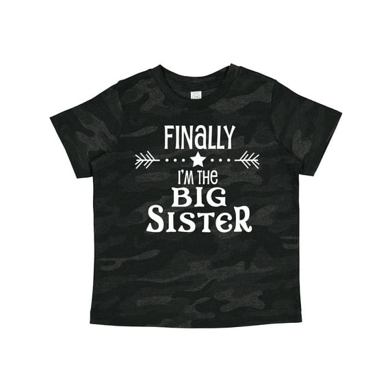 Inktastic Finally I'm the Big Sister Girls Toddler T-Shirt