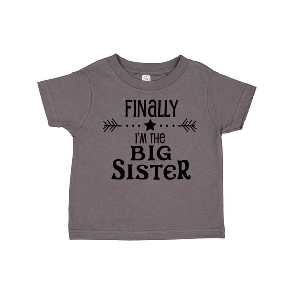 Inktastic Finally I'm the Big Sister Girls Toddler T-Shirt