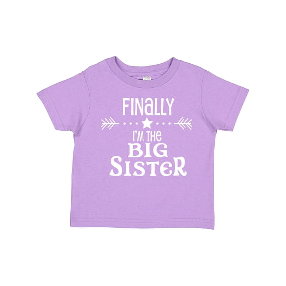 Inktastic Finally I'm the Big Sister Girls Toddler T-Shirt