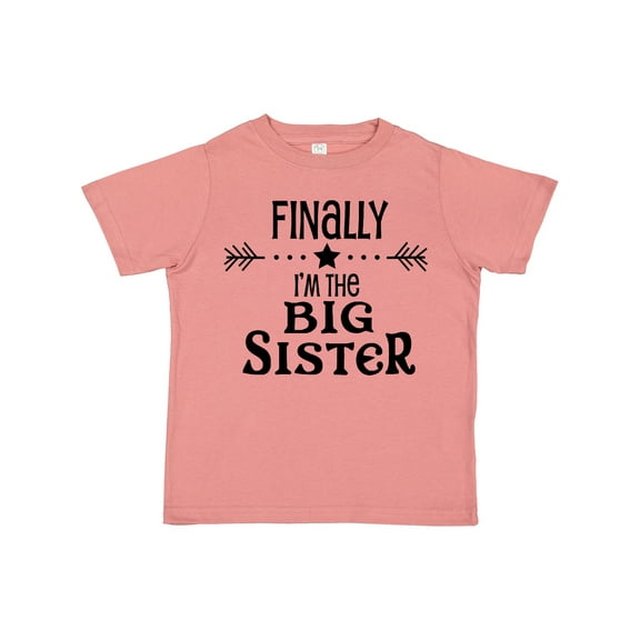 Inktastic Finally I'm the Big Sister Girls Toddler T-Shirt
