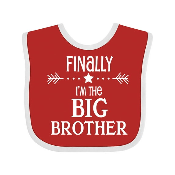 Inktastic Finally Im the Big Brother Boys Baby Bib