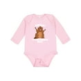 thumbnail image 1 of Inktastic Finally It's Groundhog Day Boys or Girls Long Sleeve Baby Bodysuit, 1 of 5