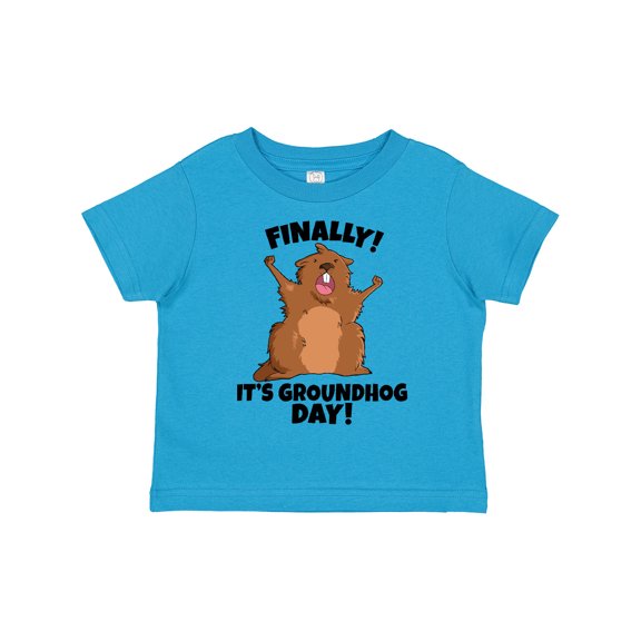 Inktastic Finally It's Groundhog Day Boys or Girls Toddler T-Shirt