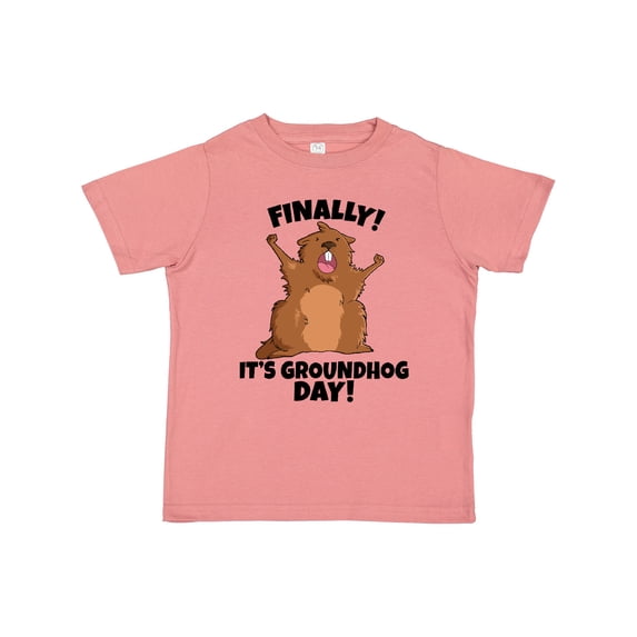 Inktastic Finally It's Groundhog Day Boys or Girls Toddler T-Shirt