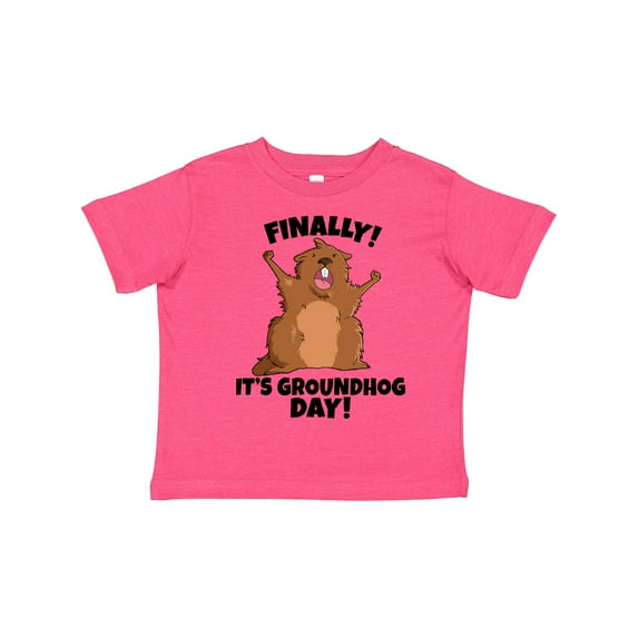 Inktastic Finally It's Groundhog Day Boys or Girls Toddler T-Shirt
