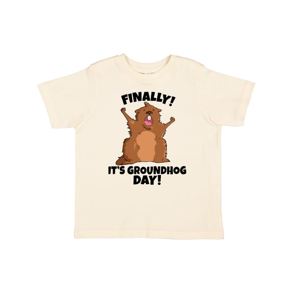 Inktastic Finally It's Groundhog Day Boys or Girls Toddler T-Shirt