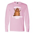 thumbnail image 1 of Inktastic Finally It's Groundhog Day Long Sleeve T-Shirt, 1 of 5