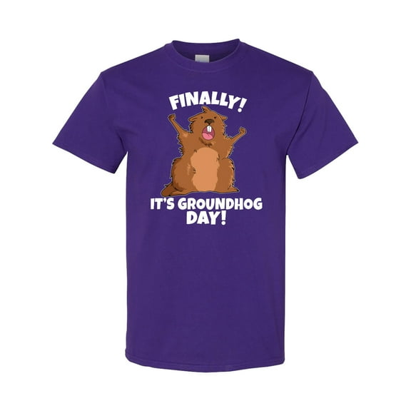Inktastic Finally It's Groundhog Day T-Shirt