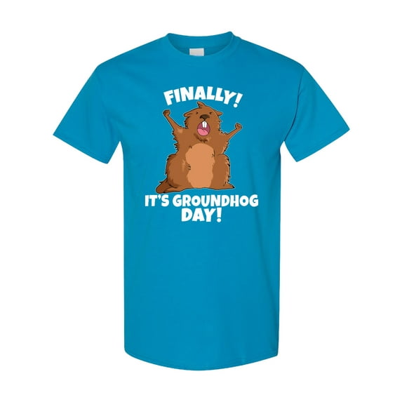 Inktastic Finally It's Groundhog Day T-Shirt