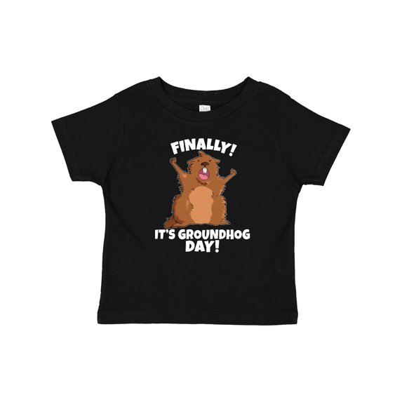Inktastic Finally it's Groundhog Day Boys or Girls Baby T-Shirt