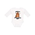thumbnail image 1 of Inktastic Finally it's Groundhog Day Boys or Girls Long Sleeve Baby Bodysuit, 1 of 5
