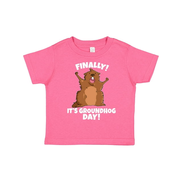 Inktastic Finally it's Groundhog Day Boys or Girls Toddler T-Shirt