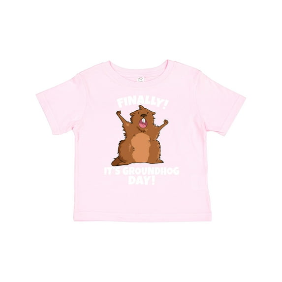 Inktastic Finally it's Groundhog Day Boys or Girls Toddler T-Shirt