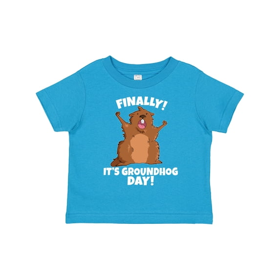 Inktastic Finally it's Groundhog Day Boys or Girls Toddler T-Shirt