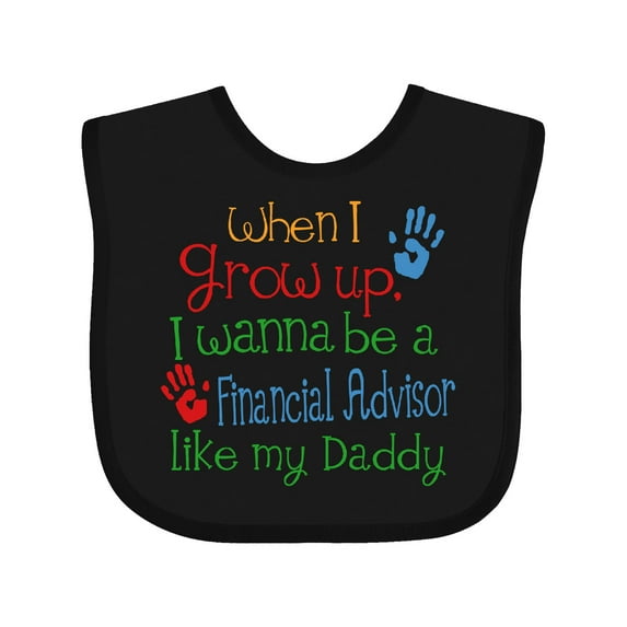 Inktastic Financial Advisor Like Daddy Boys or Girls Baby Bib