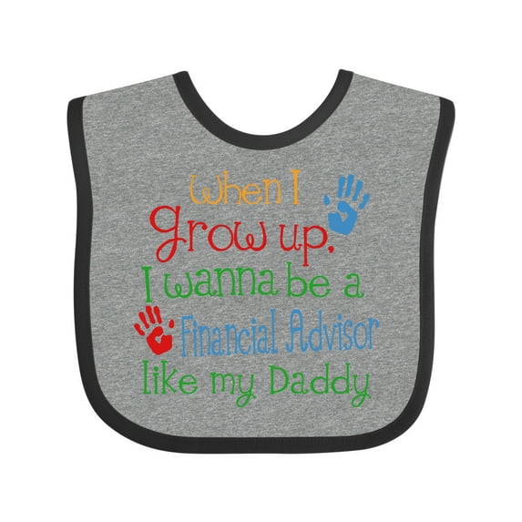 Inktastic Financial Advisor Like Daddy Boys or Girls Baby Bib