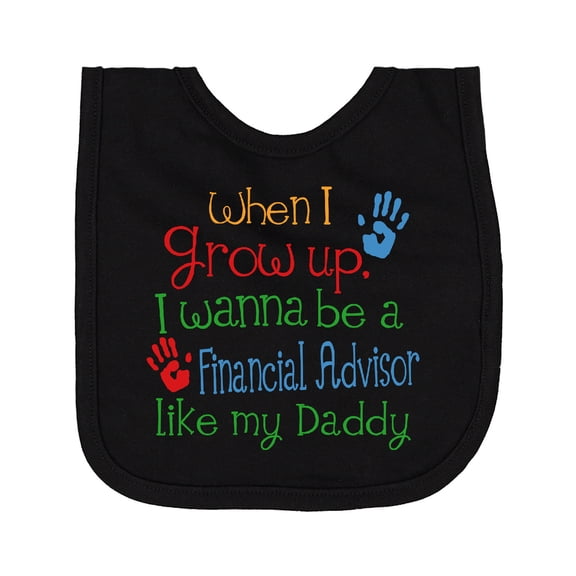 Inktastic Financial Advisor Like Daddy Newborn Bib