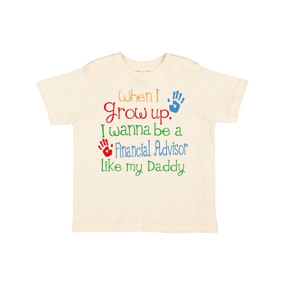 Inktastic Financial advisor like Daddy Boys or Girls Toddler T-Shirt