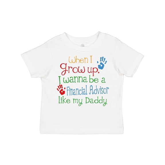 Inktastic Financial advisor like Daddy Boys or Girls Toddler T-Shirt