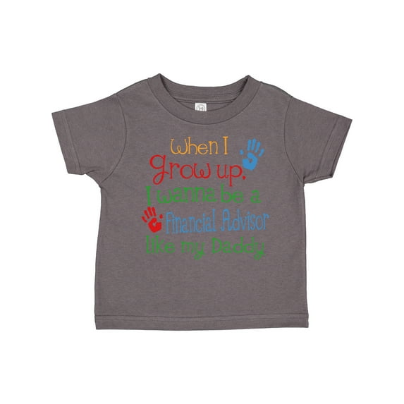 Inktastic Financial advisor like Daddy Boys or Girls Toddler T-Shirt