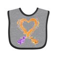 thumbnail image 1 of Inktastic Fire Heart Dragons Boys or Girls Baby Bib, 1 of 4