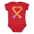 thumbnail image 1 of Inktastic Fire Heart Dragons Boys or Girls Baby Bodysuit, 1 of 5