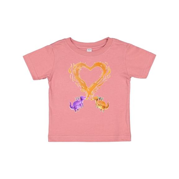 Inktastic Fire Heart Dragons Boys or Girls Baby T-Shirt