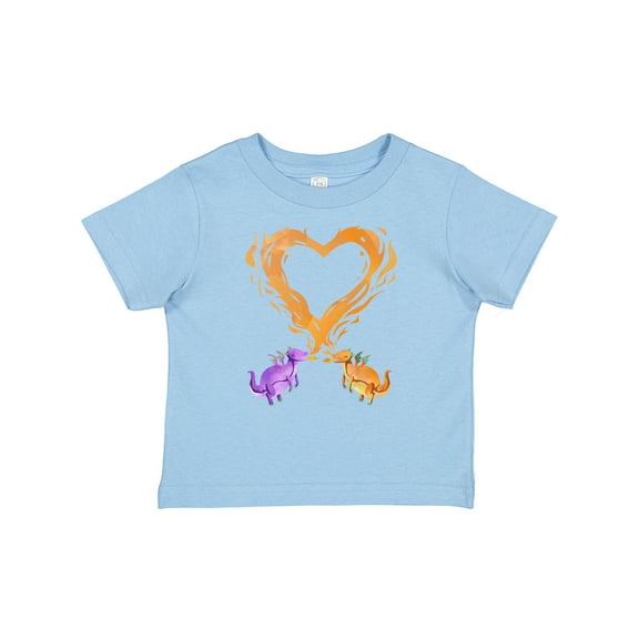 Inktastic Fire Heart Dragons Boys or Girls Baby T-Shirt