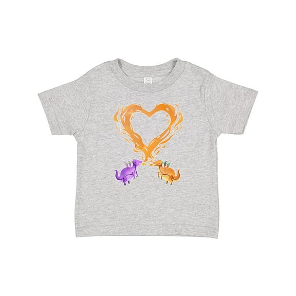 Inktastic Fire Heart Dragons Boys or Girls Baby T-Shirt