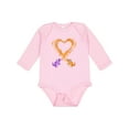 thumbnail image 1 of Inktastic Fire Heart Dragons Boys or Girls Long Sleeve Baby Bodysuit, 1 of 5