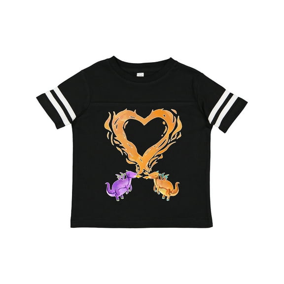 Inktastic Fire Heart Dragons Boys or Girls Toddler T-Shirt