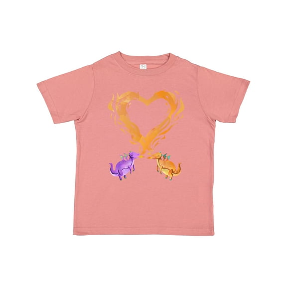 Inktastic Fire Heart Dragons Boys or Girls Toddler T-Shirt
