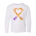 thumbnail image 1 of Inktastic Fire Heart Dragons Long Sleeve Youth T-Shirt, 1 of 5