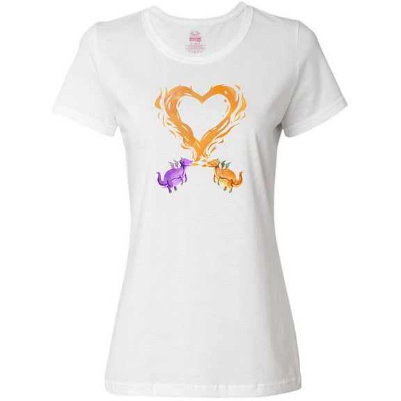 Inktastic Fire Heart Dragons Women's T-Shirt