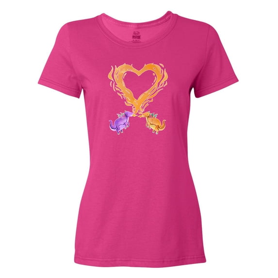 Inktastic Fire Heart Dragons Women's T-Shirt