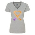 thumbnail image 1 of Inktastic Fire Heart Dragons Women's V-Neck T-Shirt, 1 of 5