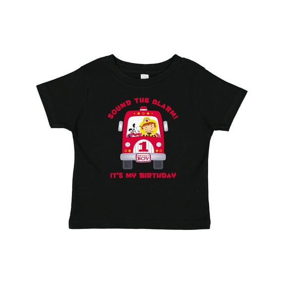 Inktastic Fire Truck 1st Birthday Boy Boys Baby T-Shirt