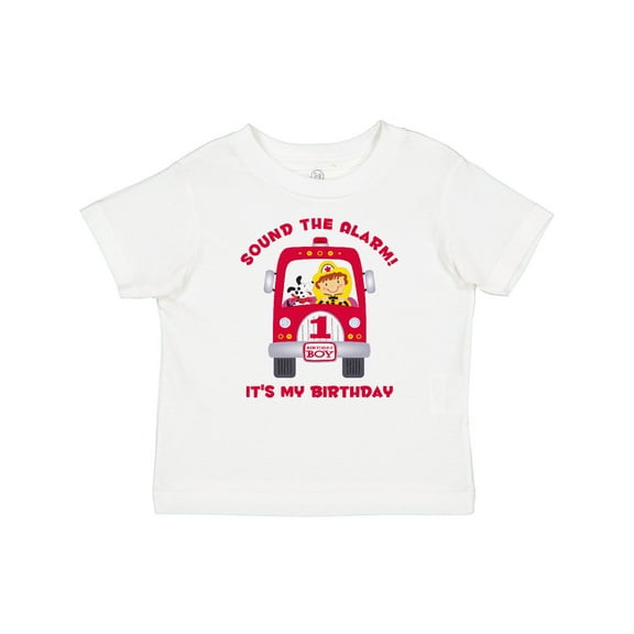 Inktastic Fire Truck 1st Birthday Boy Boys Baby T-Shirt